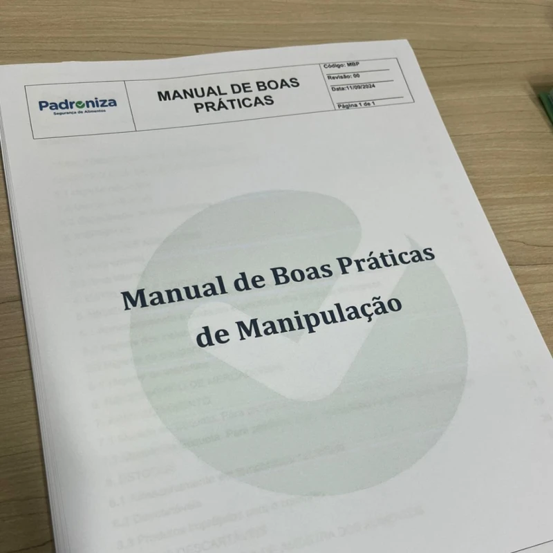 Manual de boas práticas de fabricação